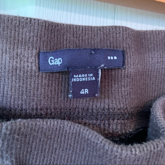 GAP vintage brown cargo styled pants 👖 size 4 regular, elastic waist - Picture 3 of 6